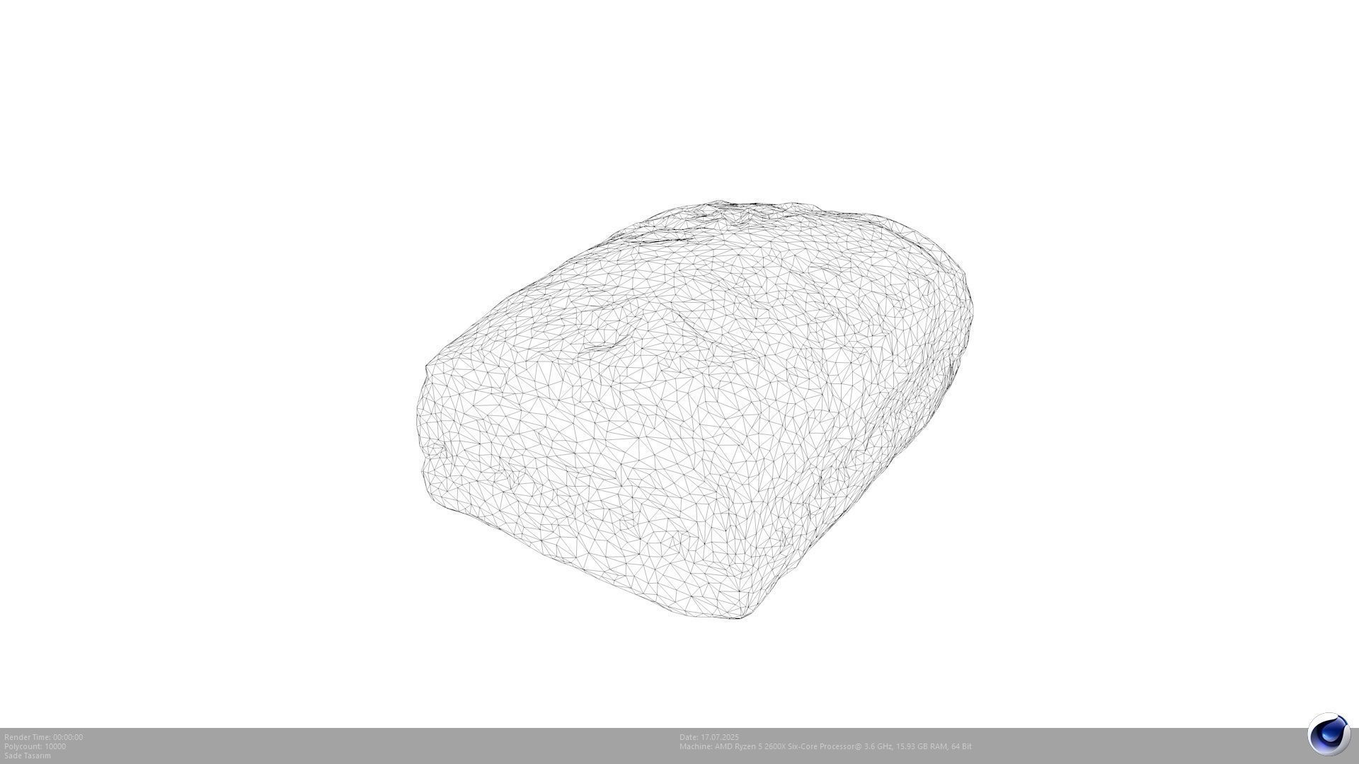 2 Different Turkish Delight Baklava Model - AI Low-poly 3D model_18