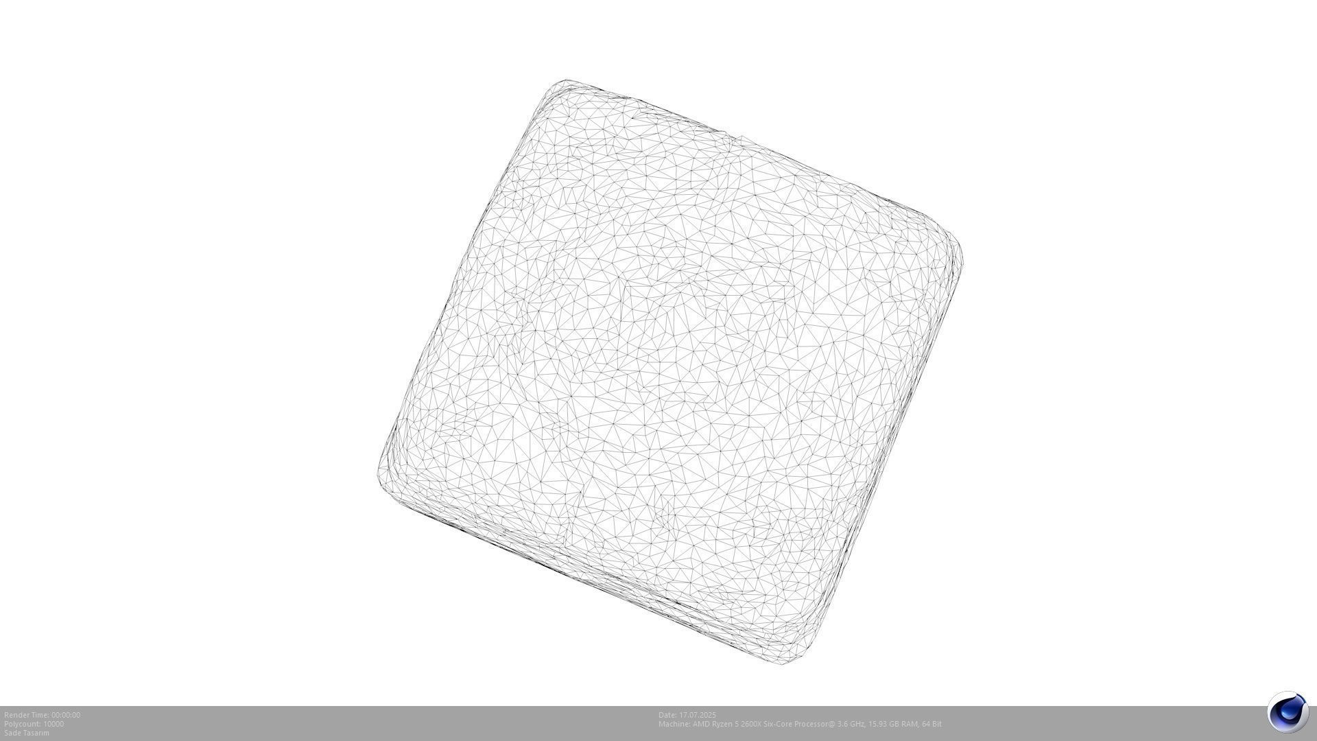 2 Different Turkish Delight Baklava Model - AI Low-poly 3D model_19