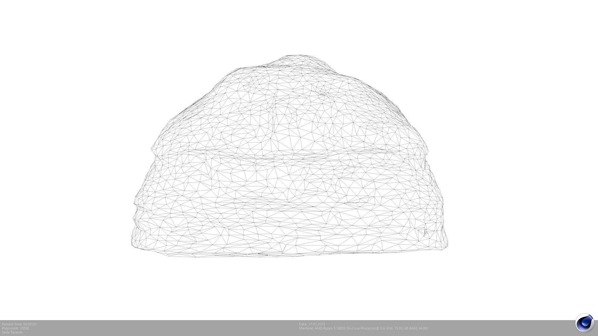 2 Different Turkish Delight Baklava Model - AI Low-poly 3D model_7