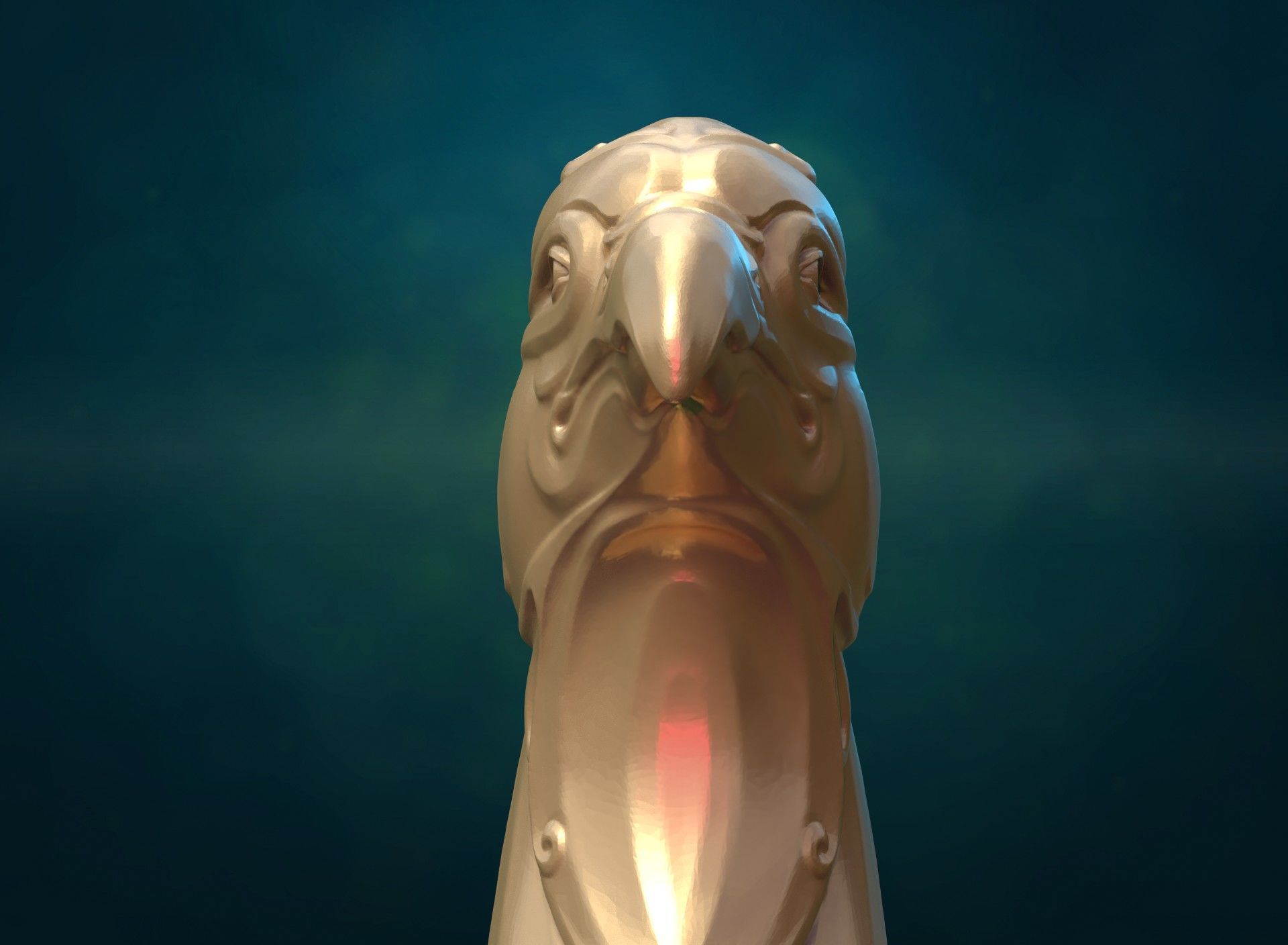 Griffin wing less 3D print model_4