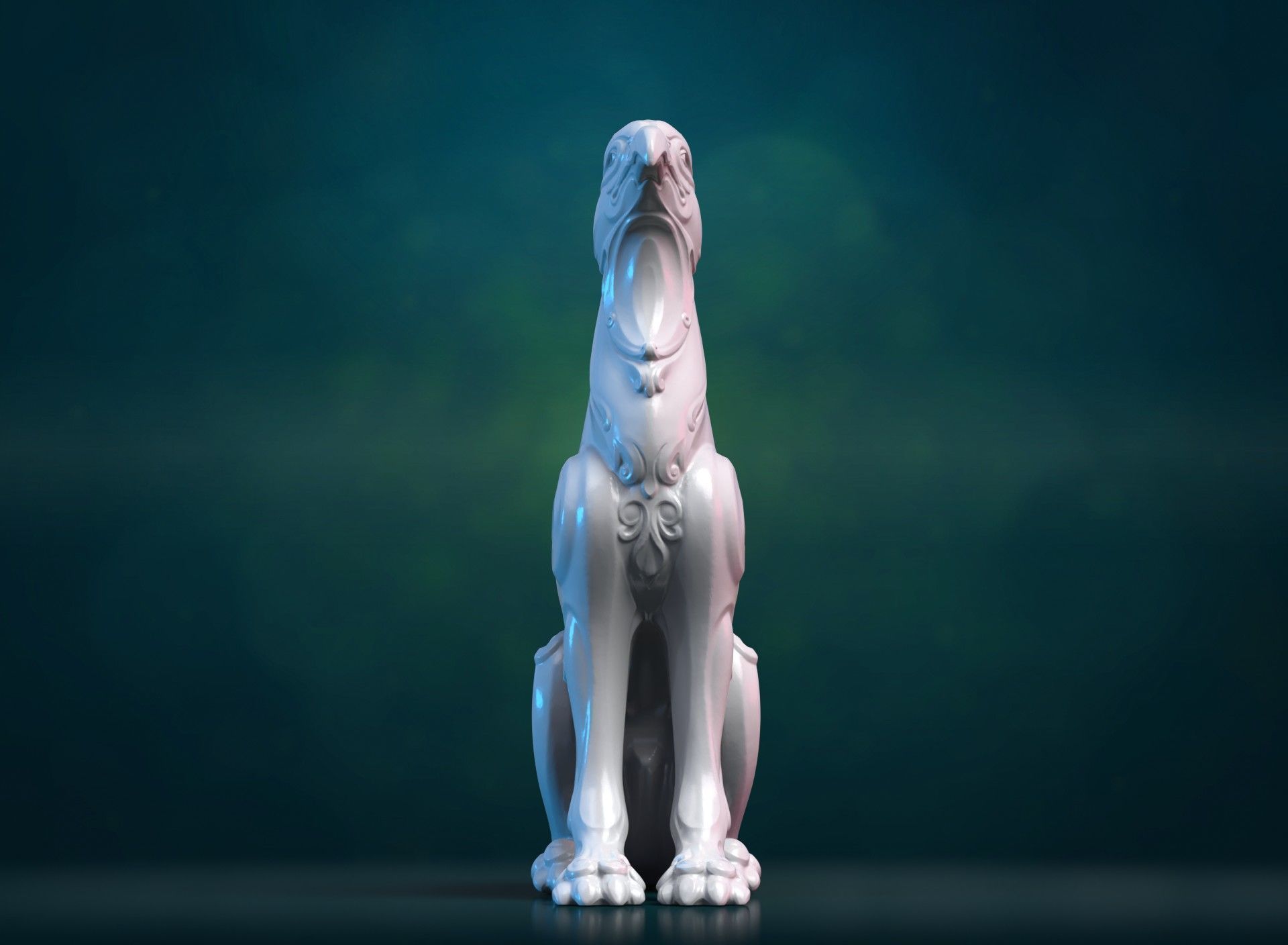 Griffin wing less 3D print model_7