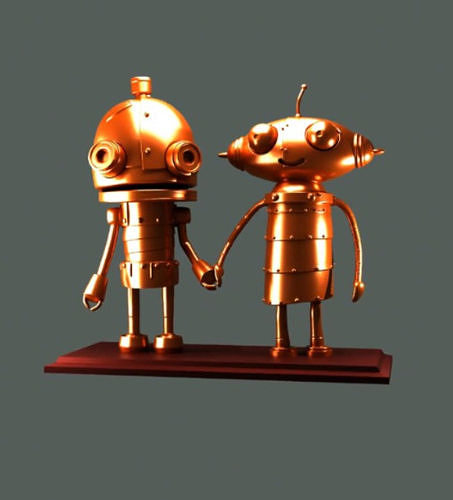 Machinarium - Josef and Berta 3D print model