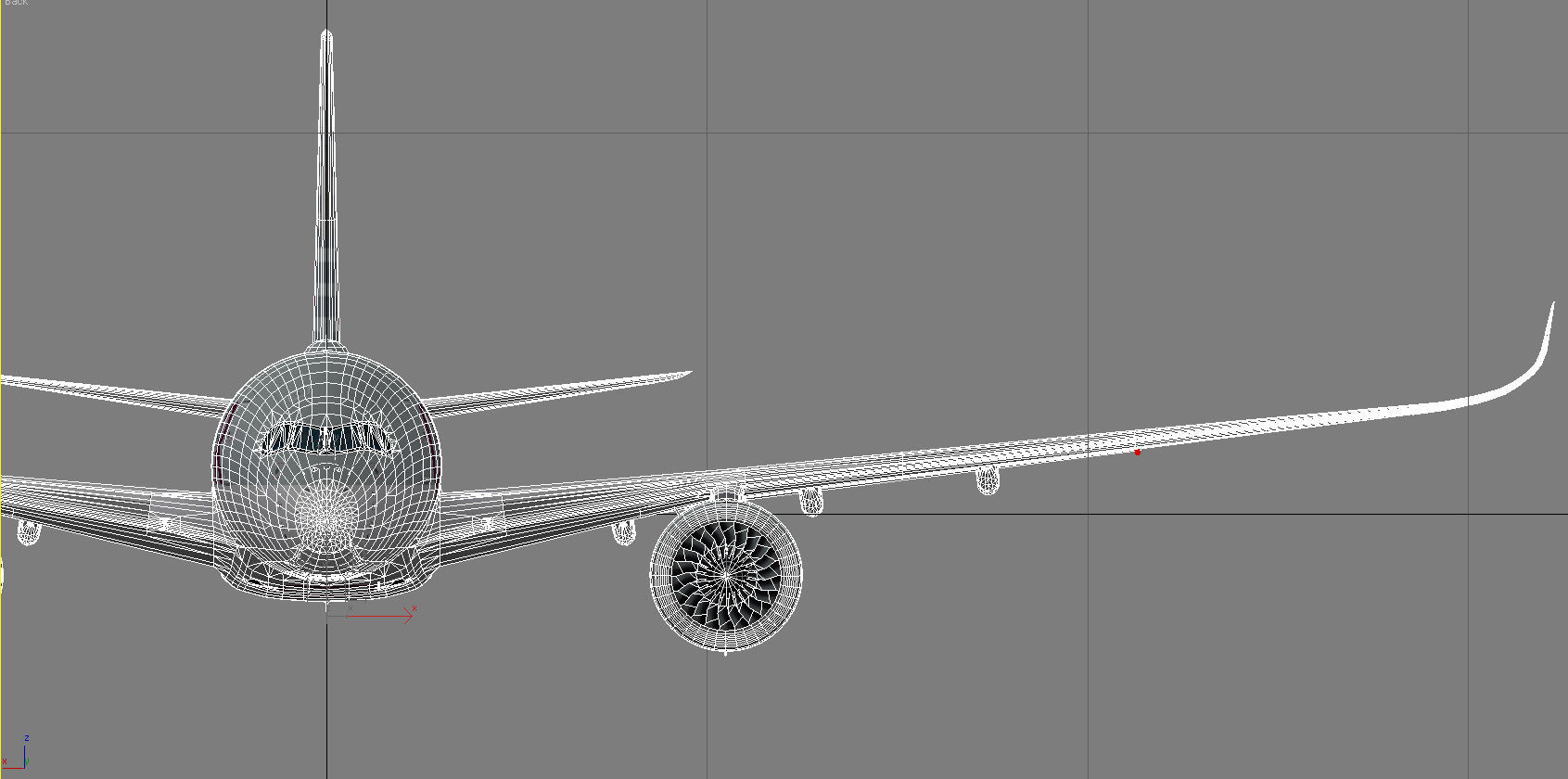 Airbus A350-900 XWB Qatar airways Low-poly 3D model_16