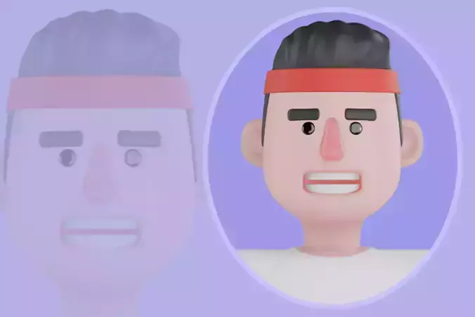 Stylized 3D Male Lifeguard Character Model