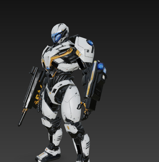 Elite Vanguard Unit Next Gen Combat Android 3D print model_8