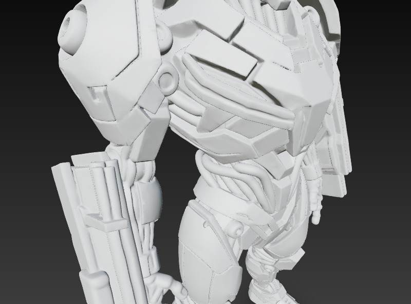 Elite Vanguard Unit Next Gen Combat Android 3D print model_14