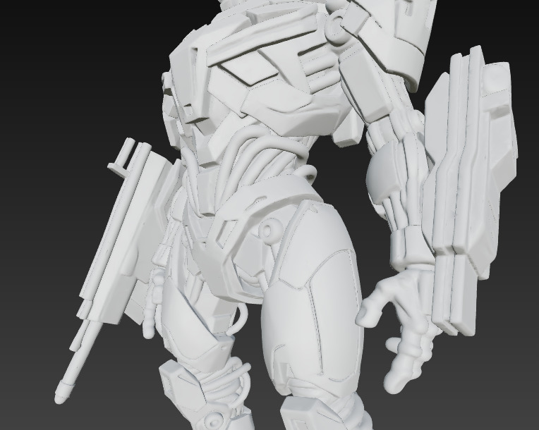 Elite Vanguard Unit Next Gen Combat Android 3D print model_12