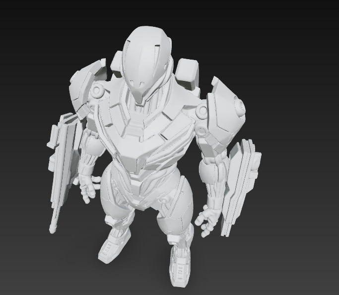 Elite Vanguard Unit Next Gen Combat Android 3D print model_3