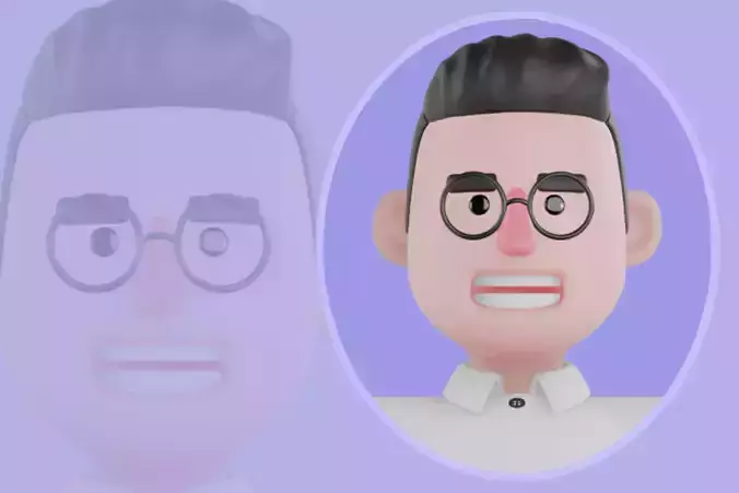 Stylized 3D Male Producer Character Model