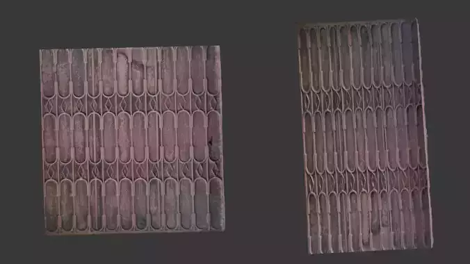 Wrought Iron Gate Scan Low-poly 3D model