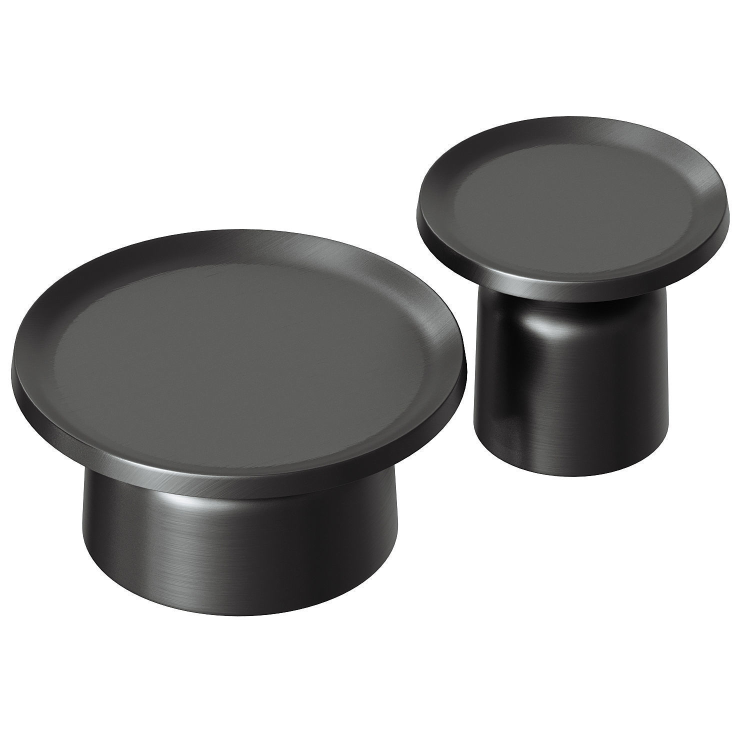 Palatine Steel Coffee and Side table 3D model_1