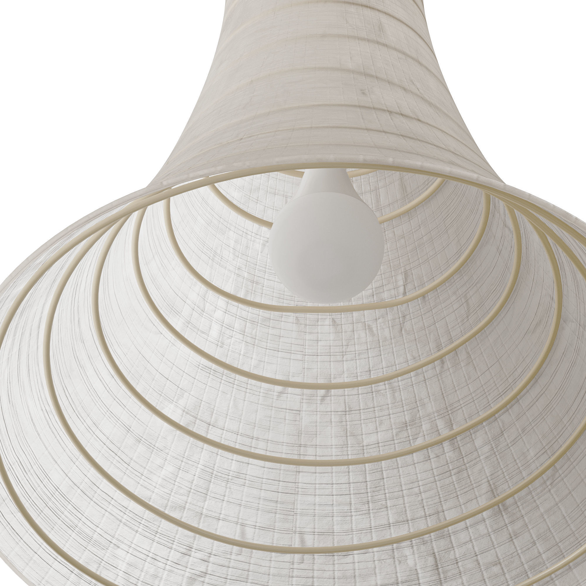 Pendant Light Japanese Style Lighting 3D model_2