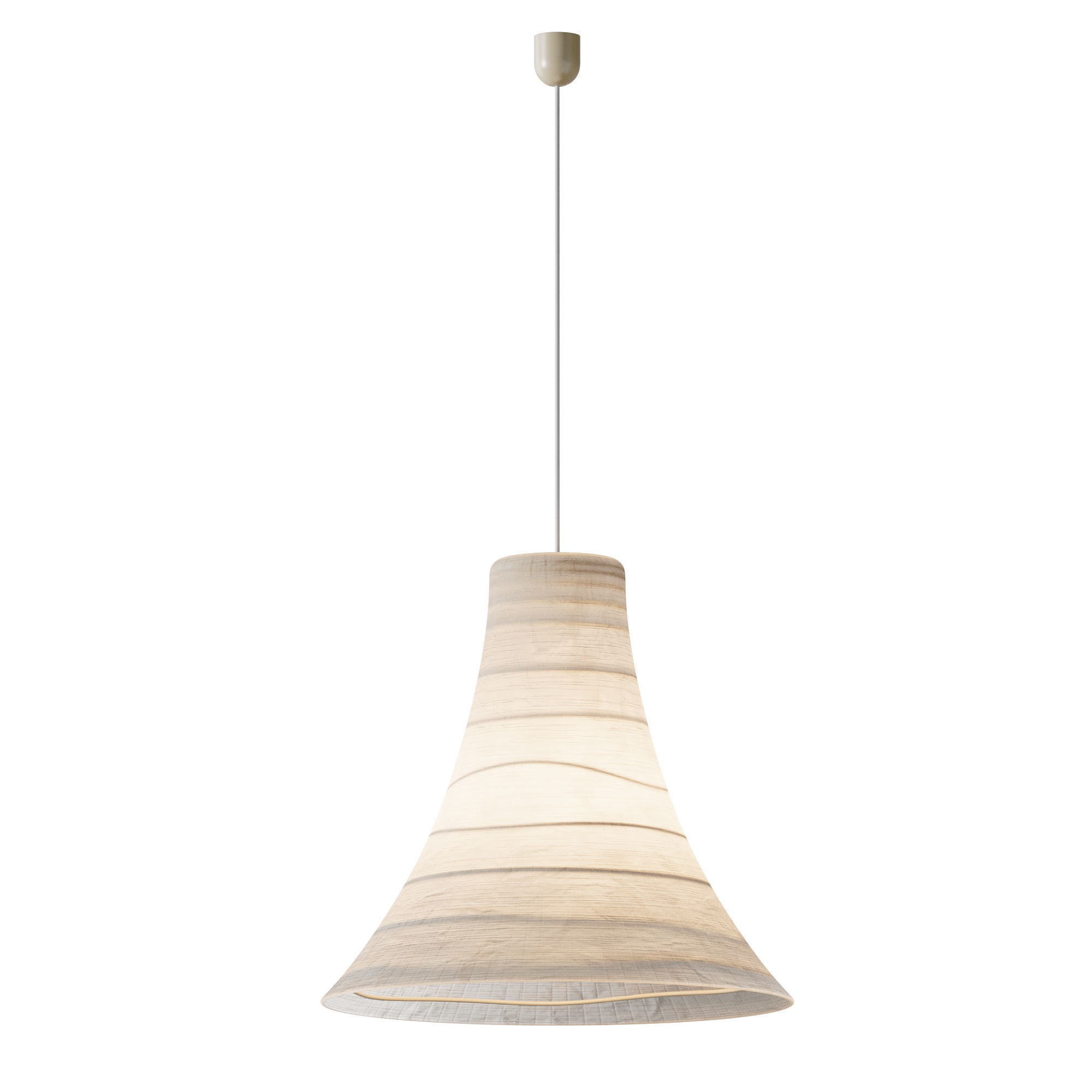 Pendant Light Japanese Style Lighting 3D model_1