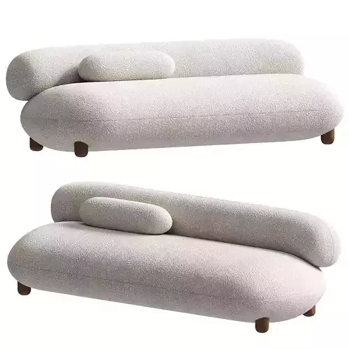 Modern Lounge Flock Sofa by NOOM