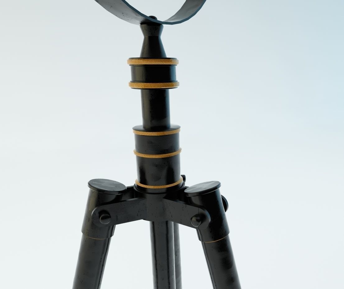 Yosemite Portable Tripod Floor Lamp  3D model_2