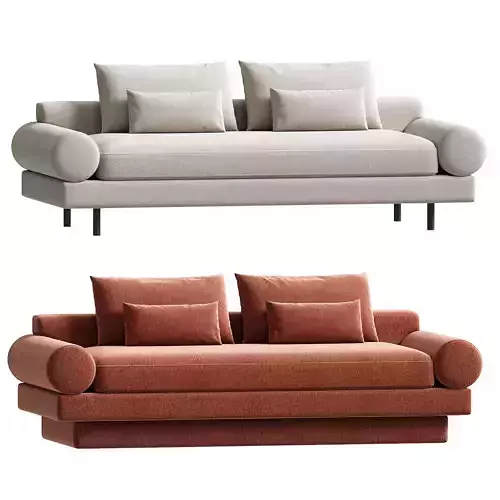 Retro Roll Arm Sofa set