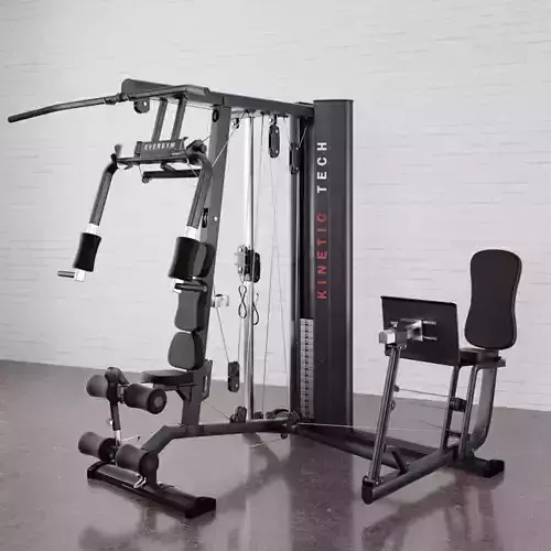 34 types of fitness equipment 3D model