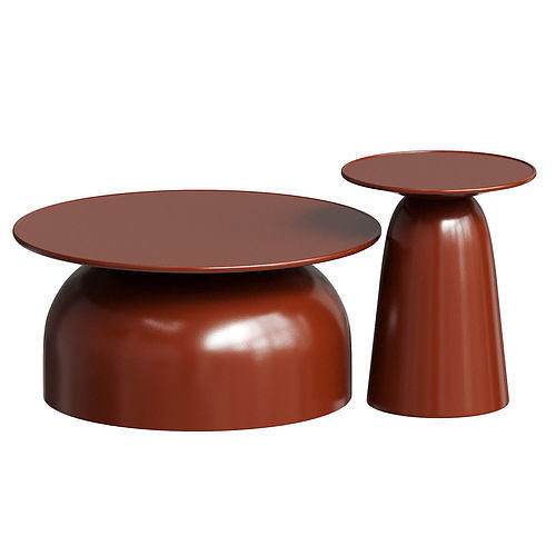 Rina Outdoor Coffe and Side Table 3D model