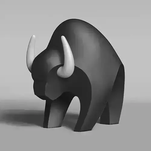 Black Buffalo Minimalist Ornament Decoration toy