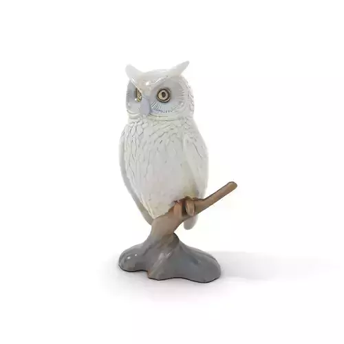Snowy Owl Sculpture Model Pack