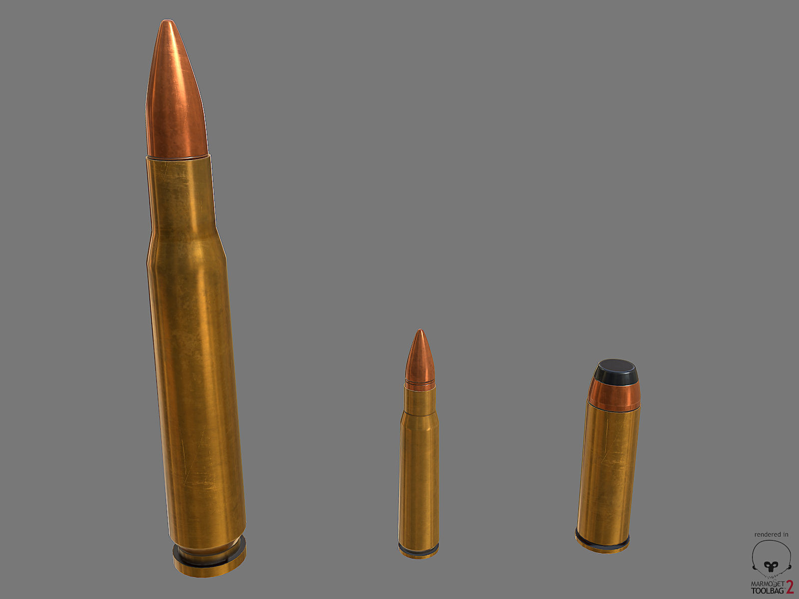 Munition Shell PBR Low-poly 3D model_12