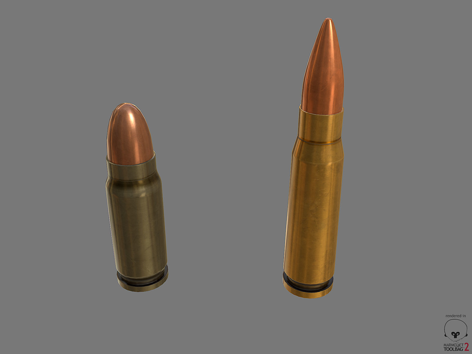 Munition Shell PBR Low-poly 3D model_10