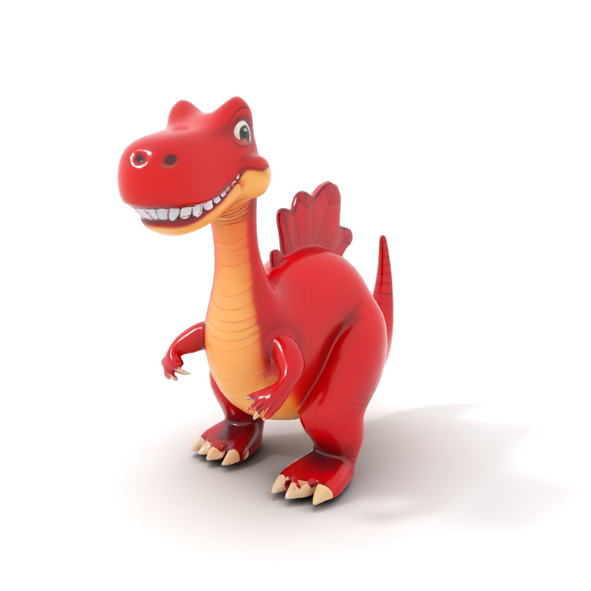Cute Cartoon Dinosaur Model Pack Low-poly 3D model_19
