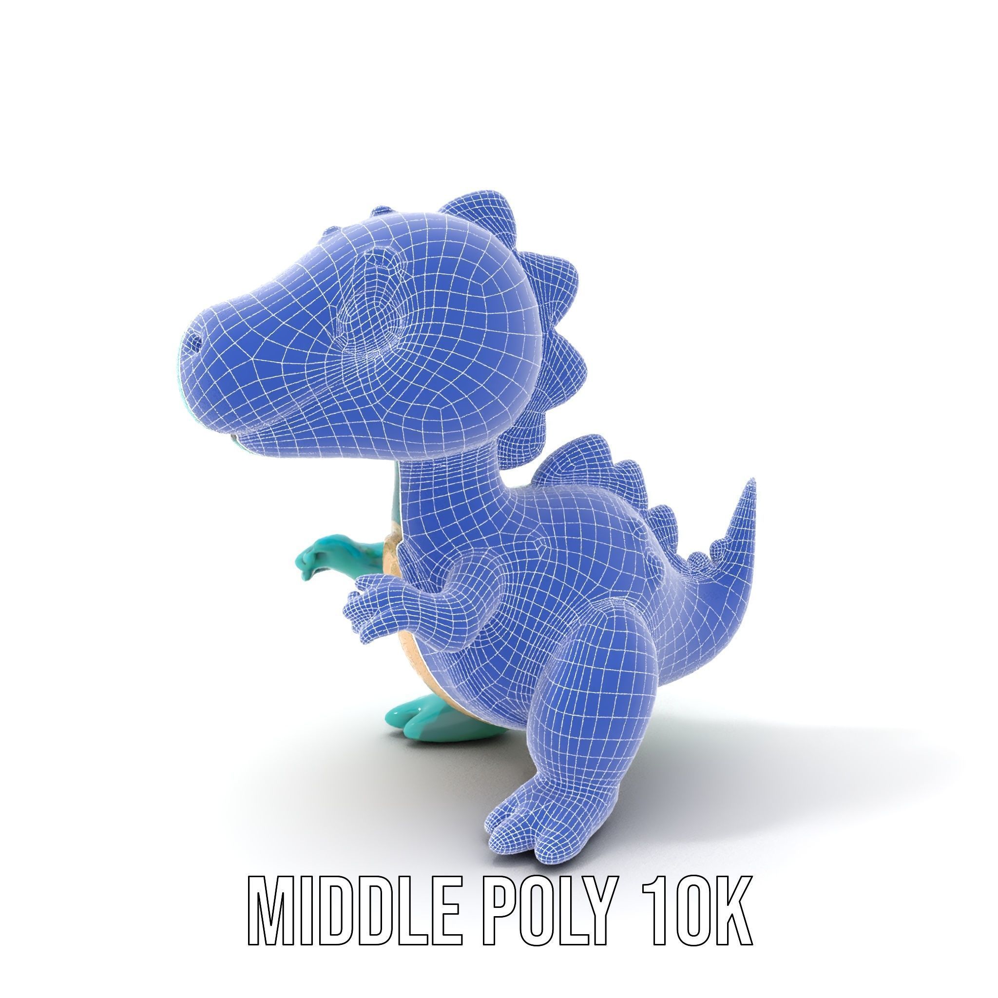 Cartoon Dinosaur Model Pack Low-poly 3D model_19