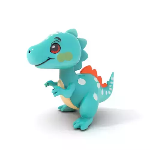 Cartoon Dinosaur Model Pack Low-poly 3D model
