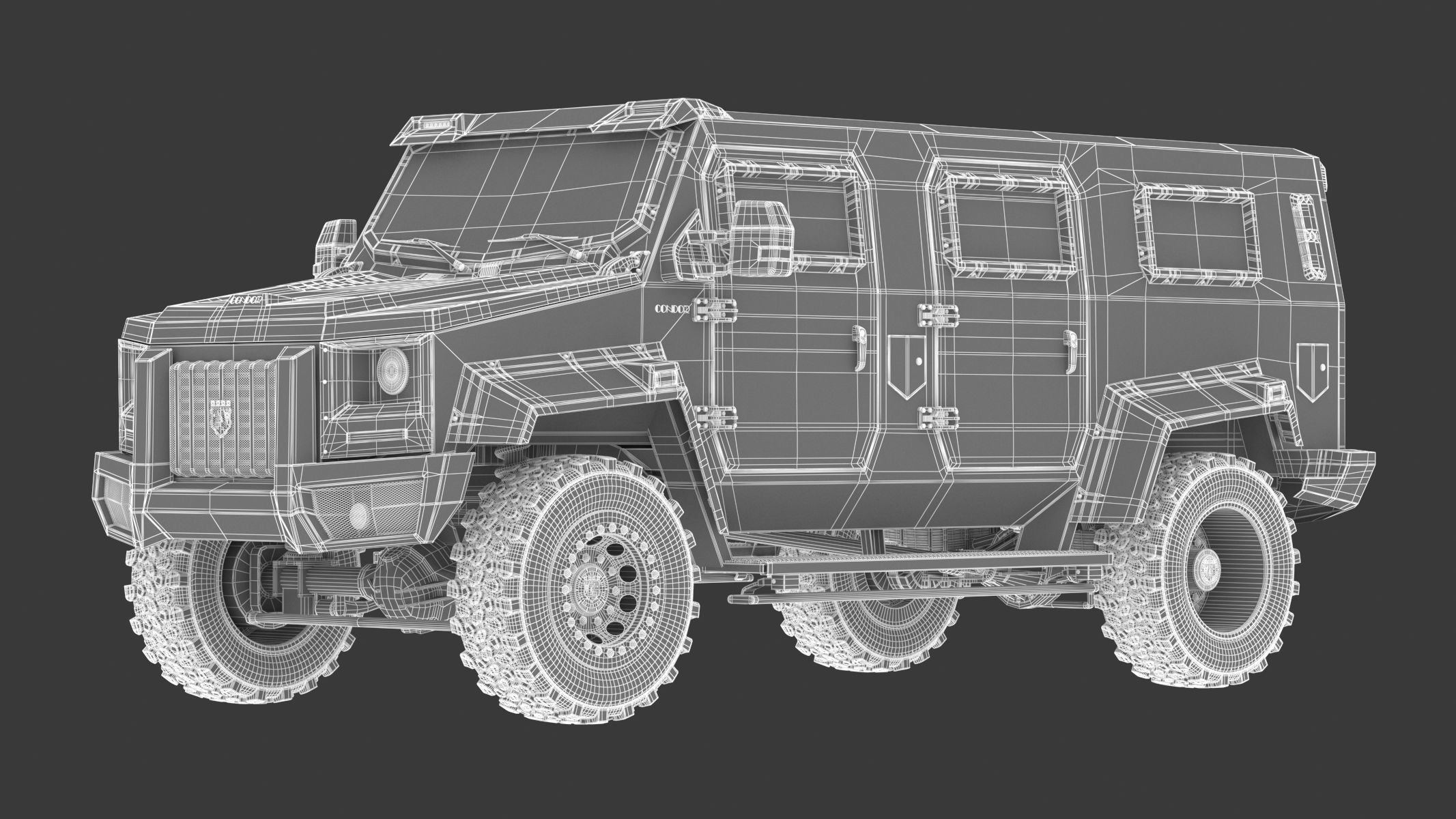 Armored Police and Military Vehicles Bundle Alpine Series 3D model_52