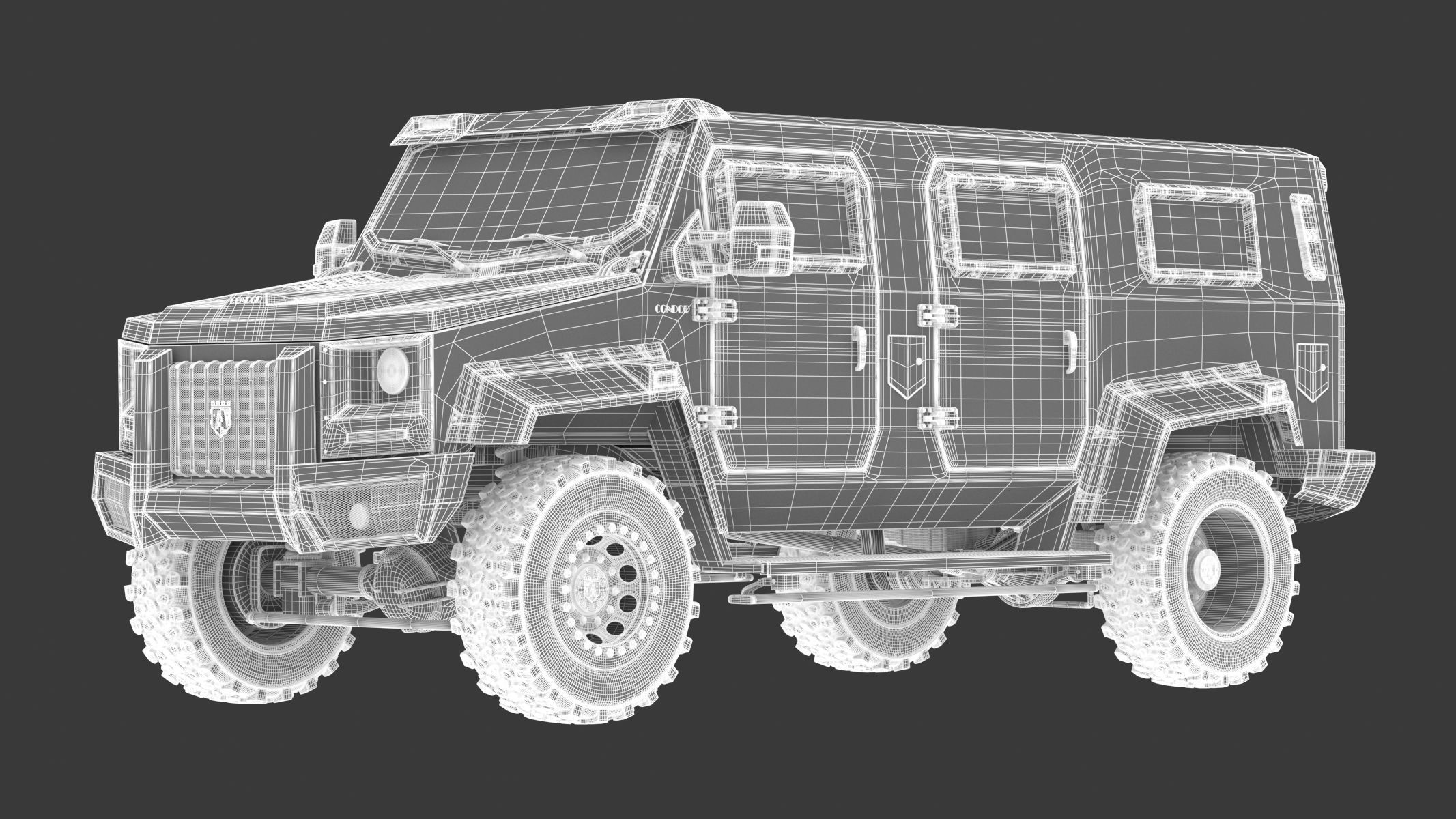 Armored Police and Military Vehicles Bundle Alpine Series 3D model_53