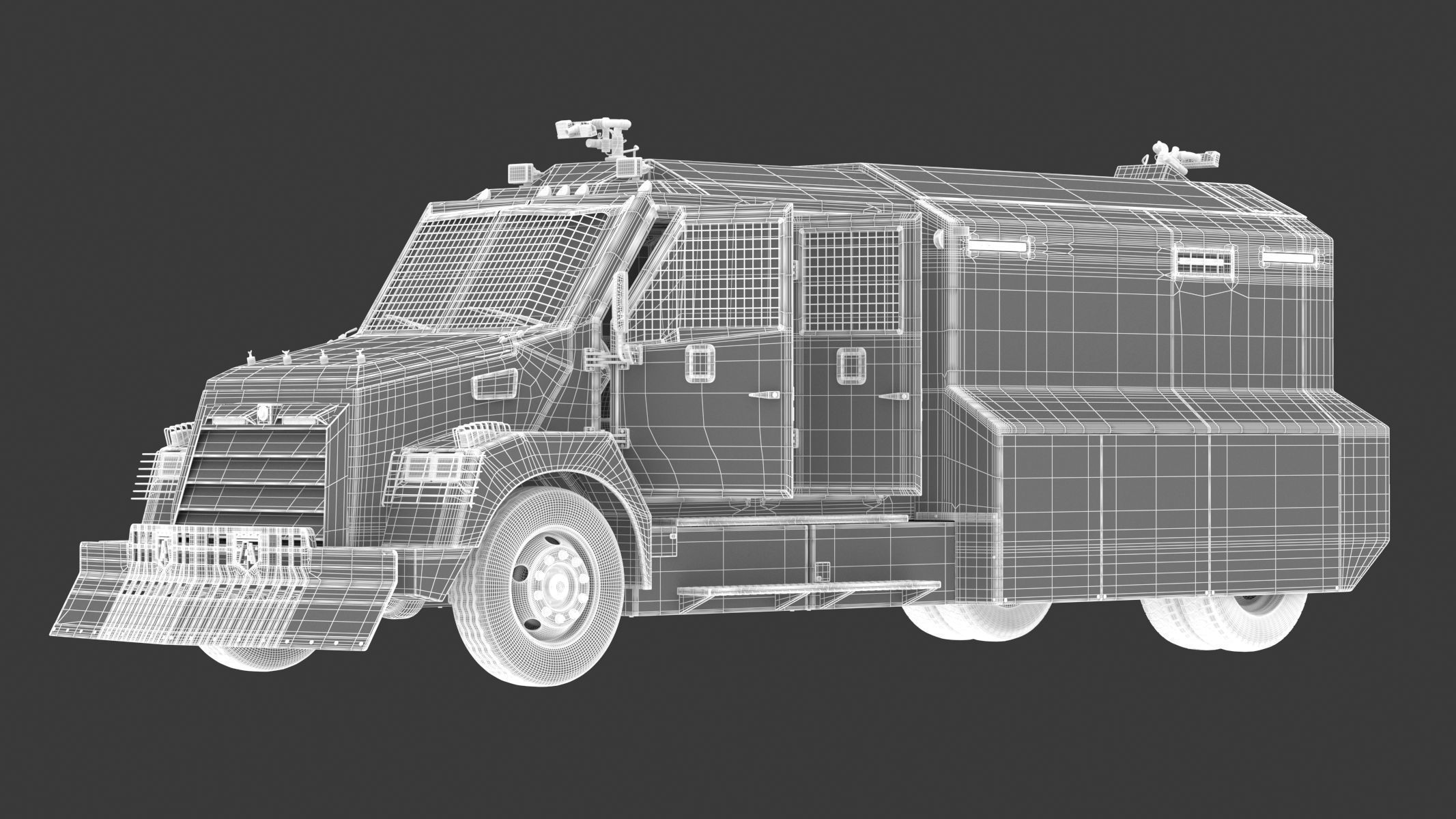 Armored Police and Military Vehicles Bundle Alpine Series 3D model_23
