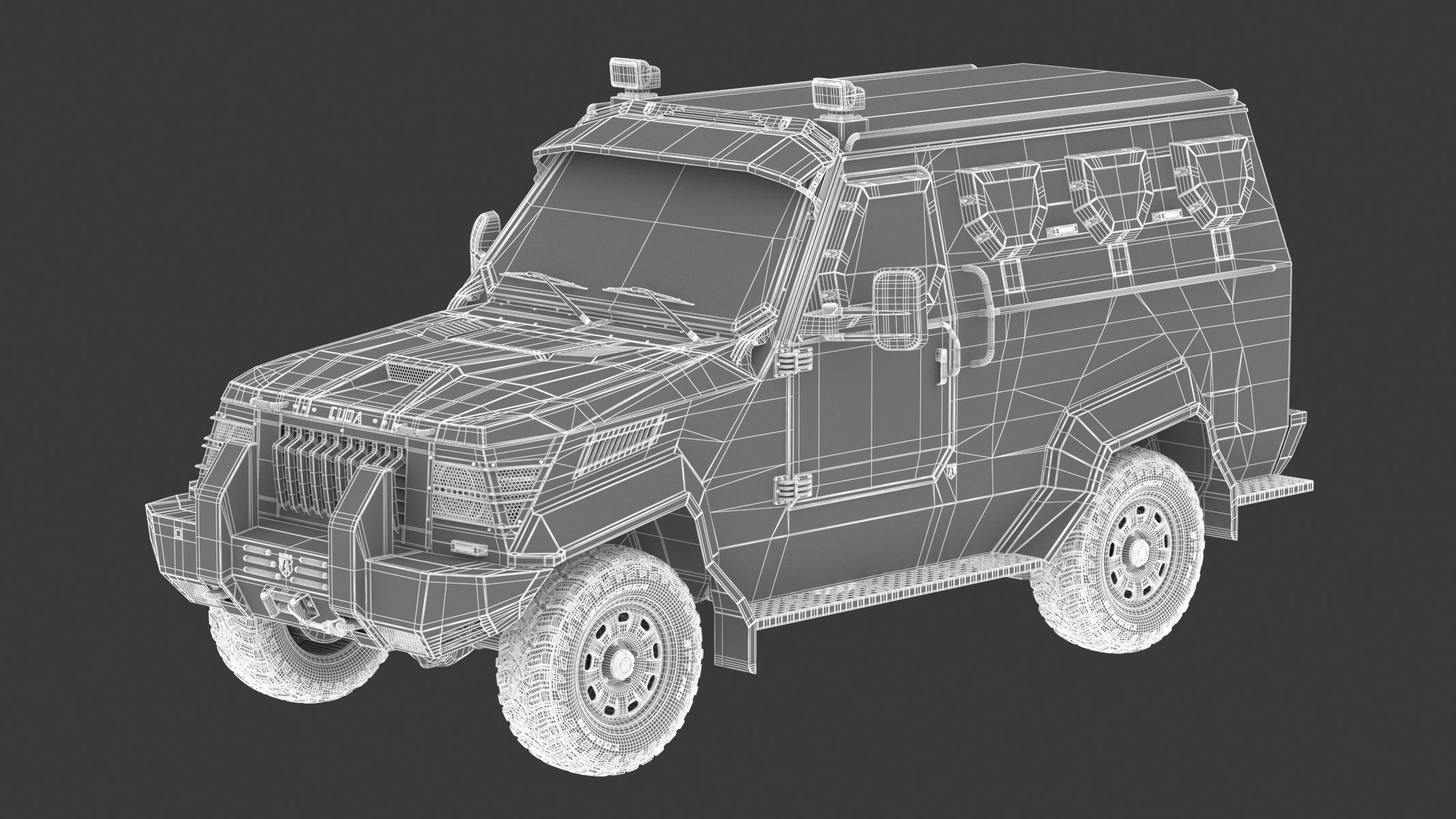 Armored Police and Military Vehicles Bundle Alpine Series 3D model_12