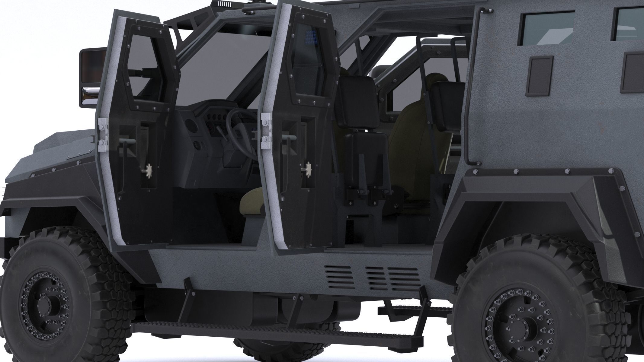 Armored Police and Military Vehicles Bundle Alpine Series 3D model_6