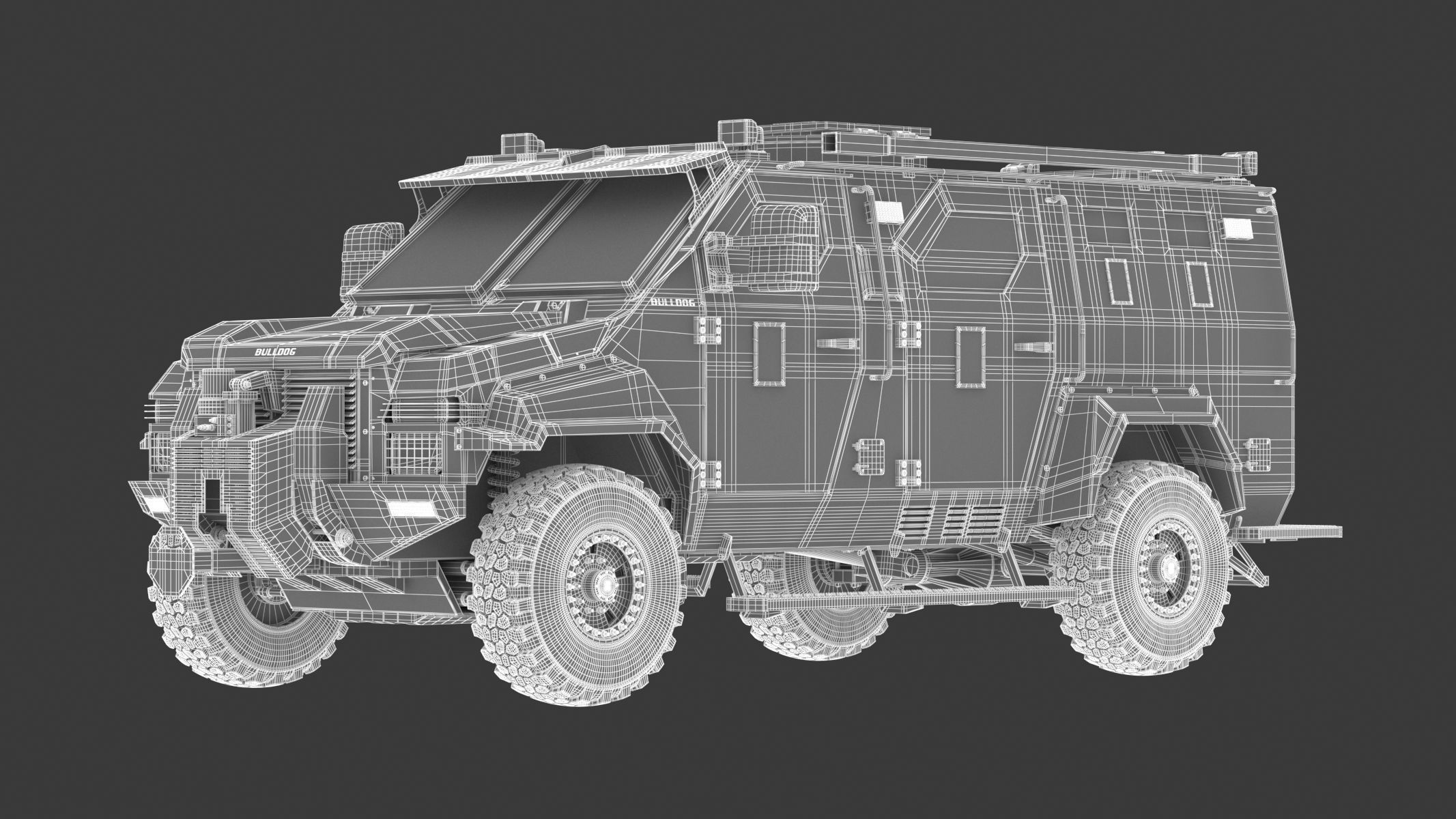 Armored Police and Military Vehicles Bundle Alpine Series 3D model_2