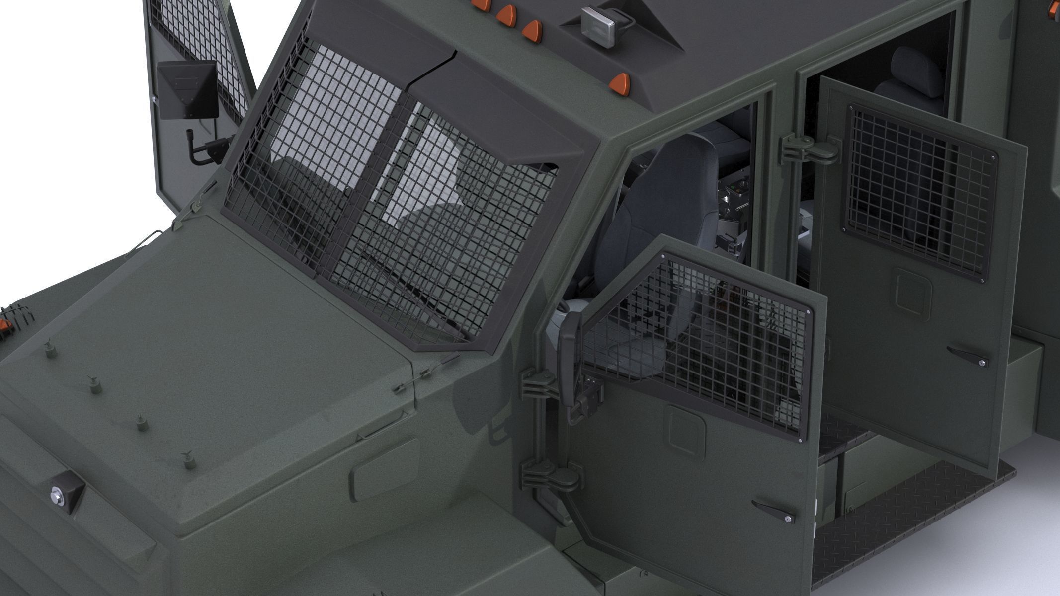 Armored Police and Military Vehicles Bundle Alpine Series 3D model_30