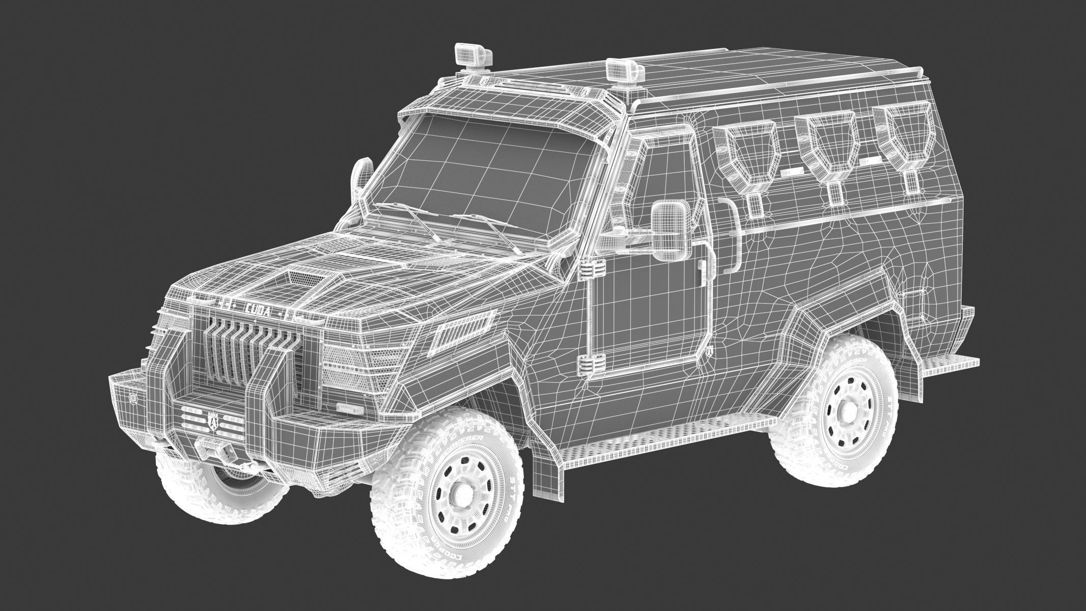 Armored Police and Military Vehicles Bundle Alpine Series 3D model_13