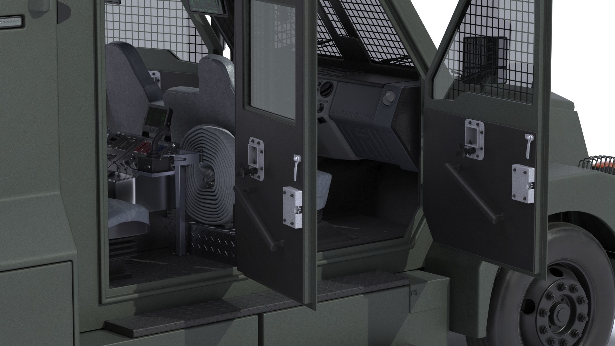 Armored Police and Military Vehicles Bundle Alpine Series 3D model_28