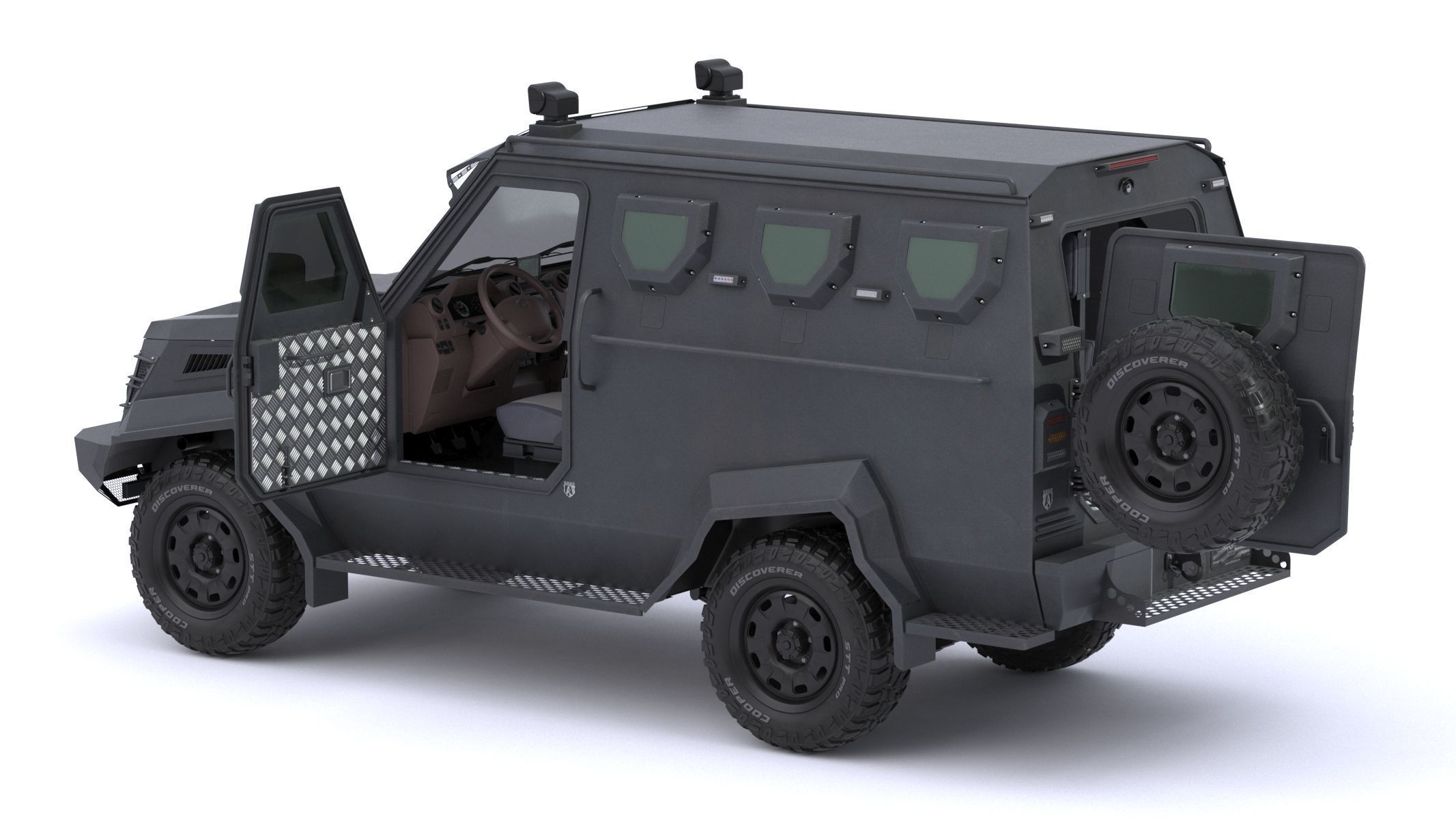 Armored Police and Military Vehicles Bundle Alpine Series 3D model_15
