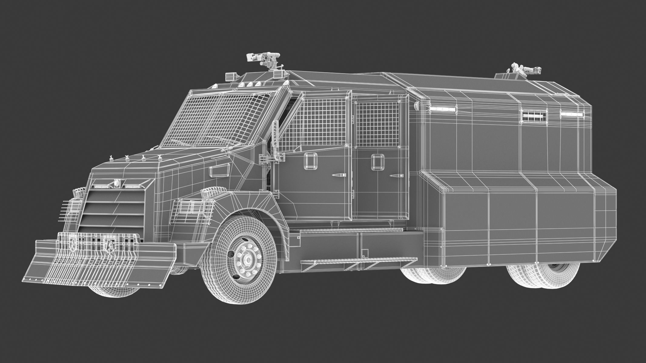 Armored Police and Military Vehicles Bundle Alpine Series 3D model_22
