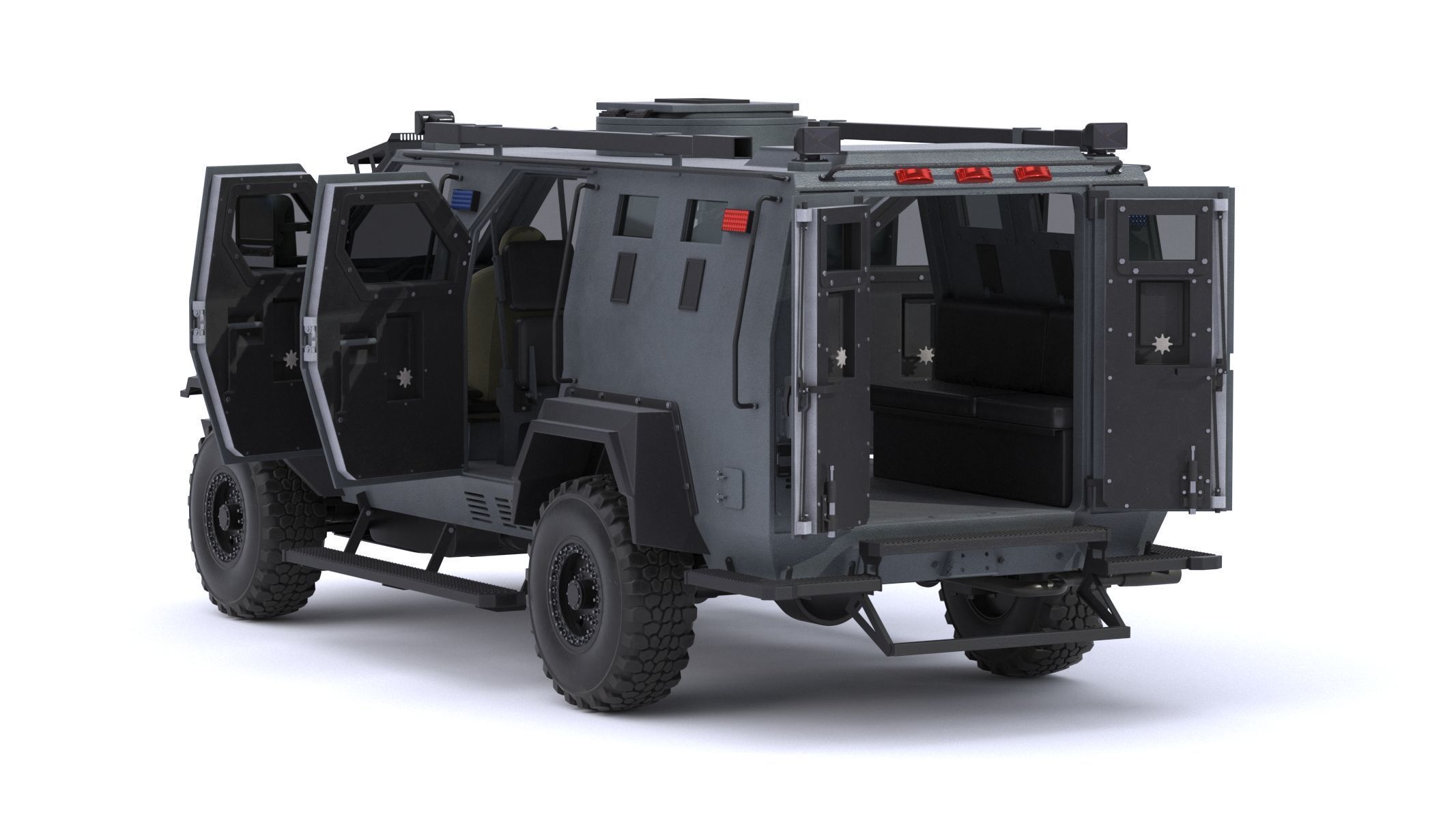 Armored Police and Military Vehicles Bundle Alpine Series 3D model_10