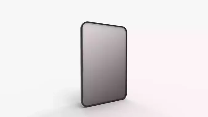 LOAAO Black Metal Framed Bathroom Mirror for Wall