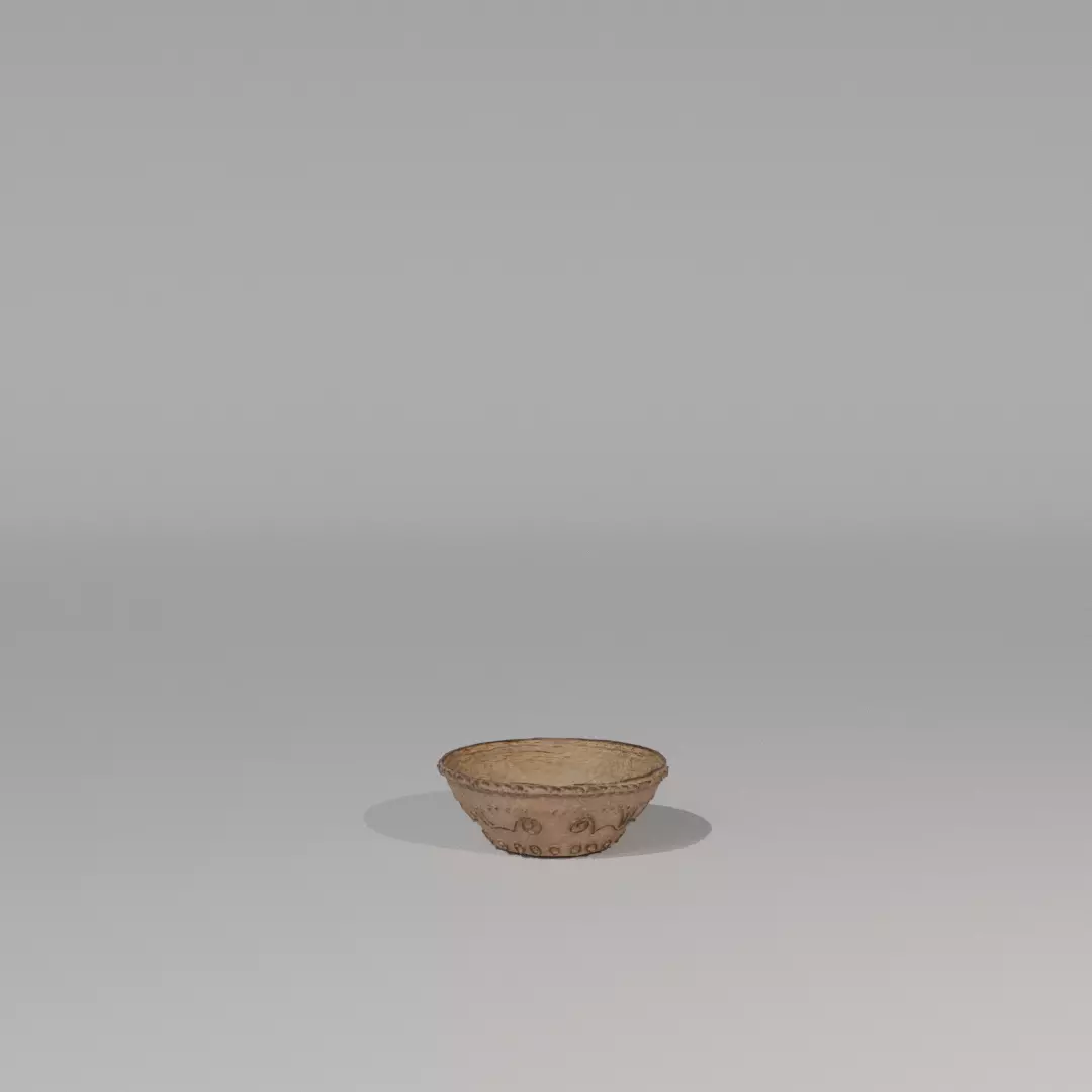Jomon Pottery low poly model Free low-poly 3D model_4