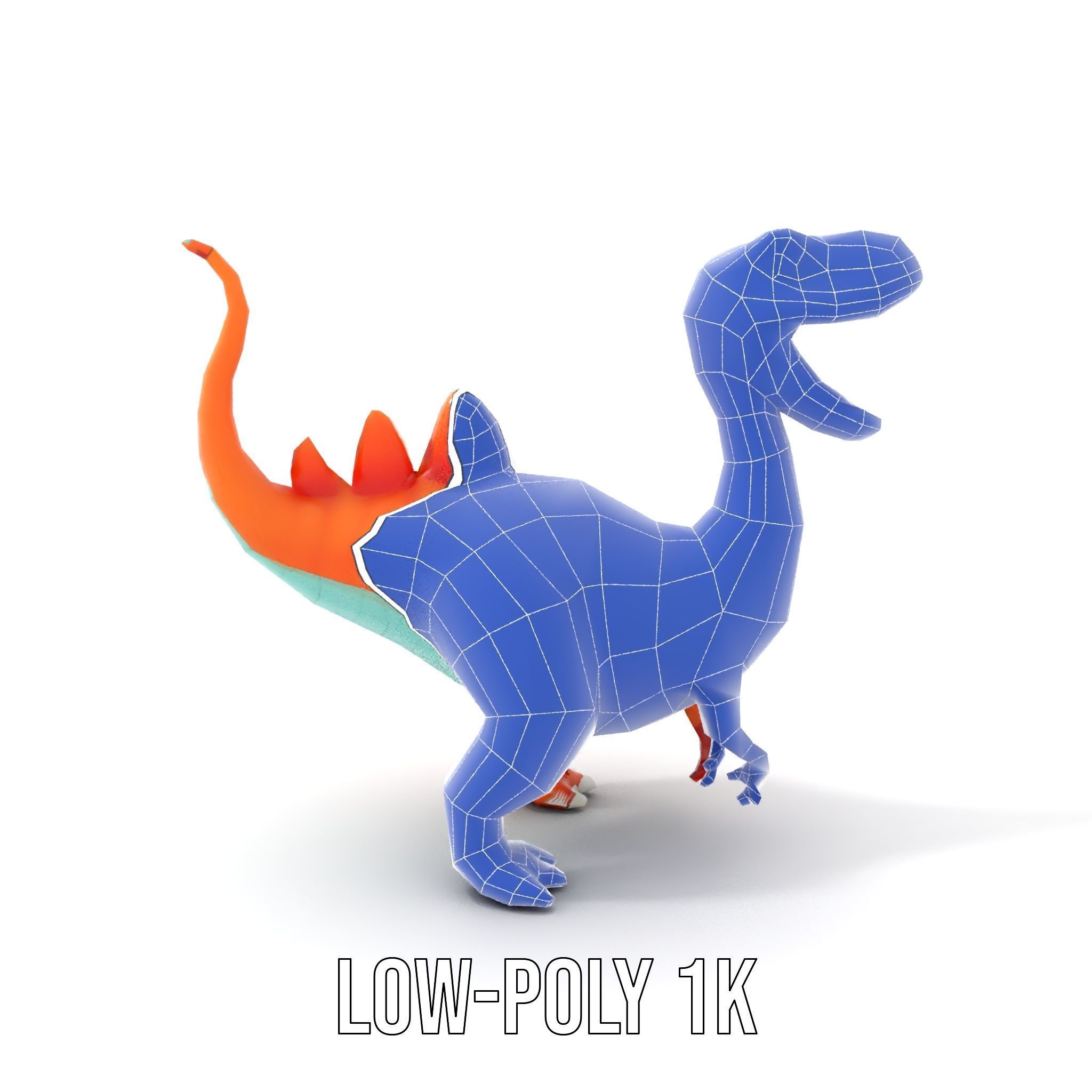 Cartoon Dinosaur Model Pack for Animation and Games Low-poly 3D model_20