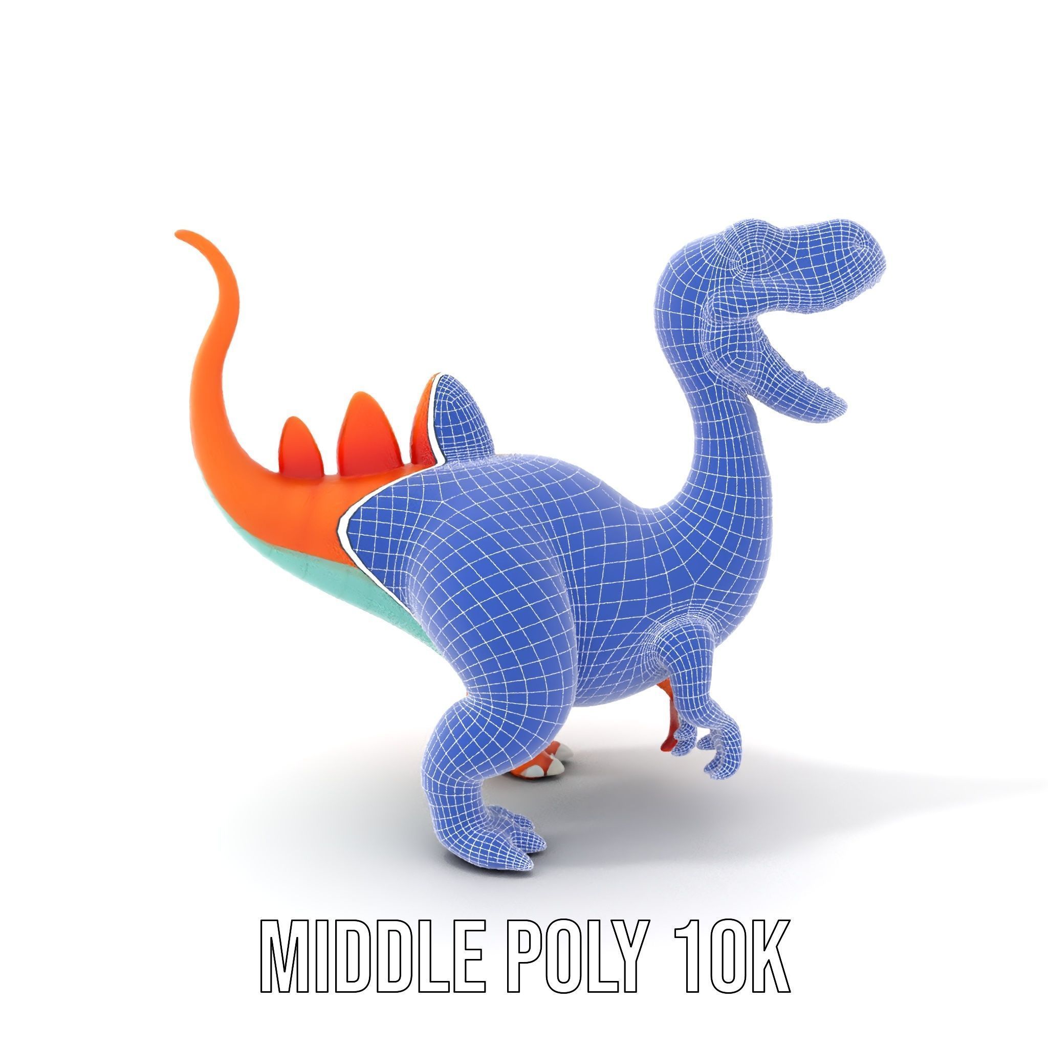 Cartoon Dinosaur Model Pack for Animation and Games Low-poly 3D model_19