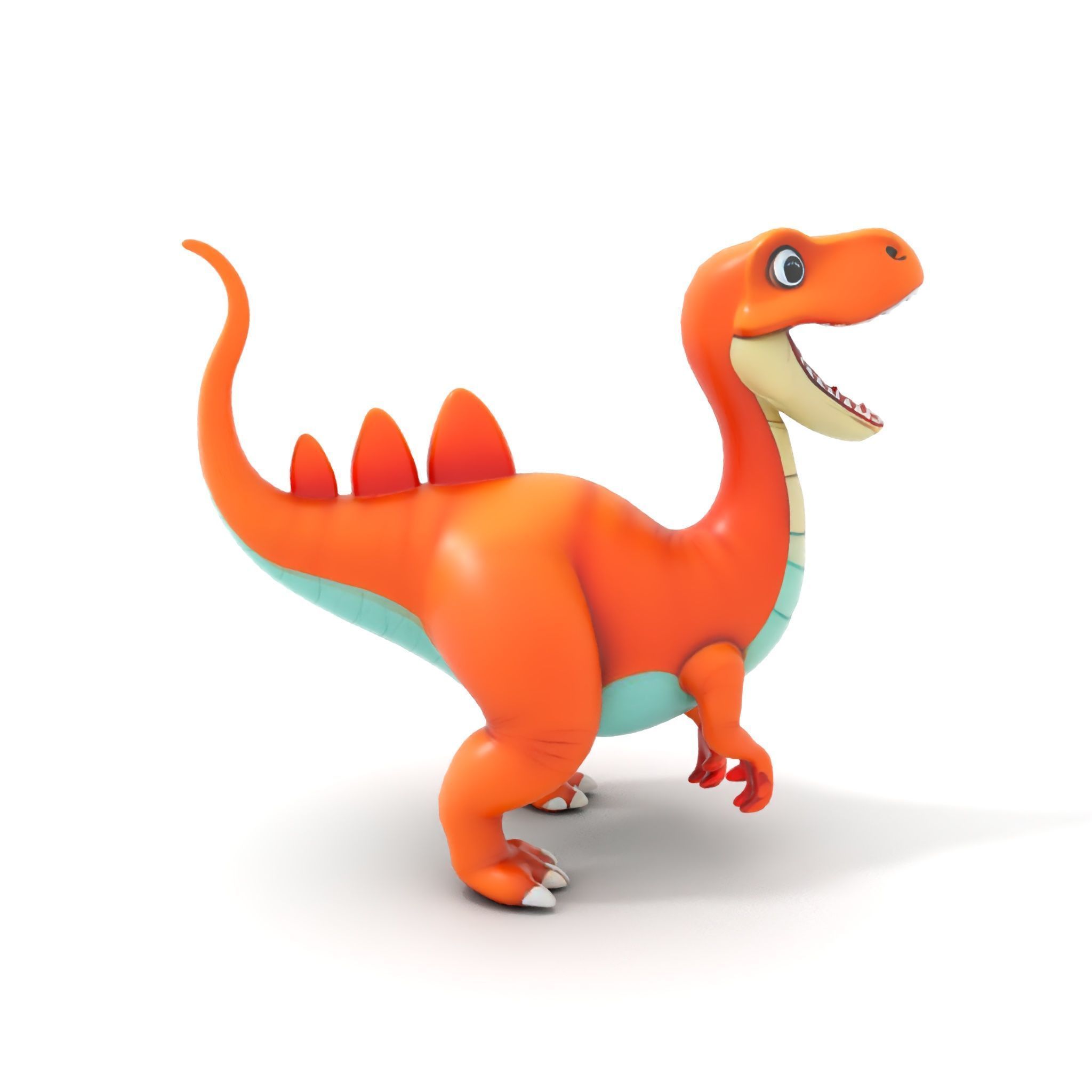Cartoon Dinosaur Model Pack for Animation and Games Low-poly 3D model_6