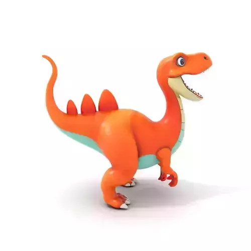 Cartoon Dinosaur Model Pack for Animation and Games Low-poly 3D model