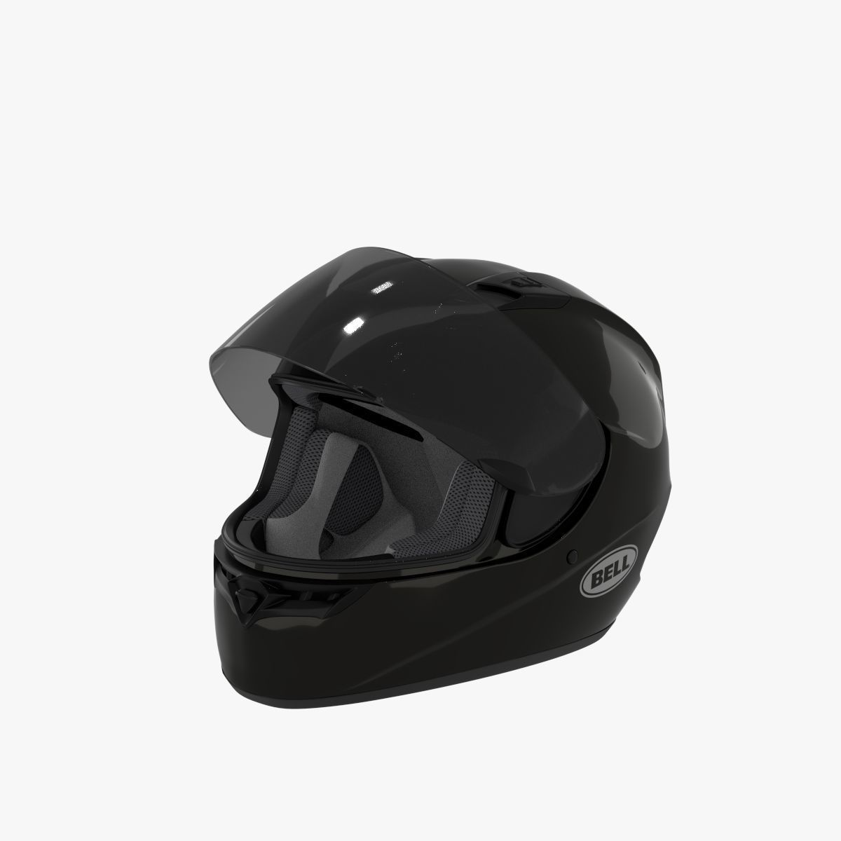 Bell Qualifier helmet Low-poly 3D model_7