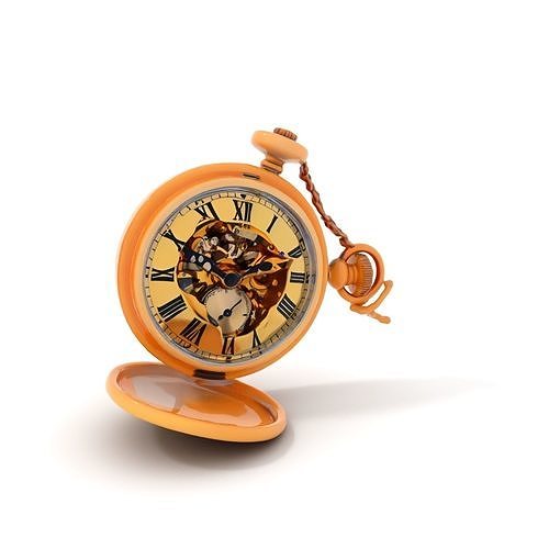 Elegant Vintage Pocket Watch Model Pack with Roman Numerals Low-poly 3D model