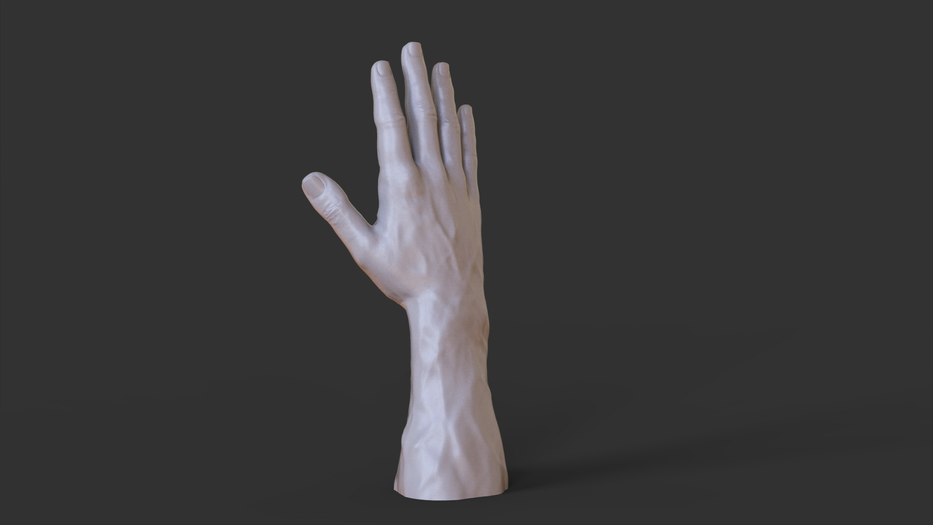Male Hand Pose 3D print model_6
